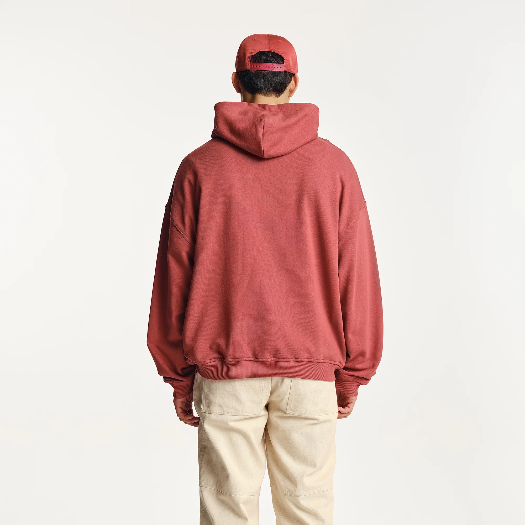 Amos Oversized Hoodie Dusty Coral - Image 3