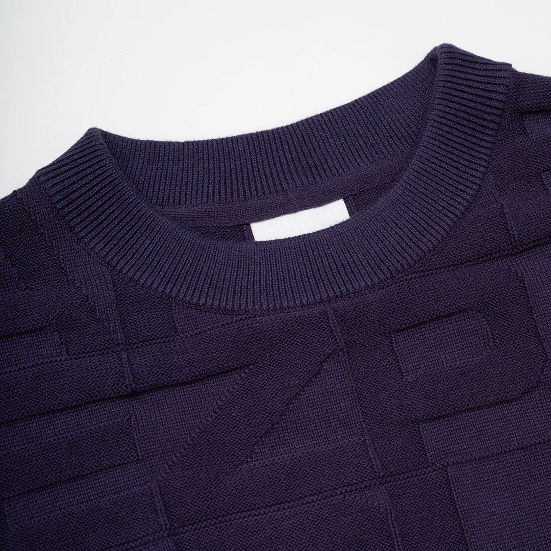 Block Crew Knit Midnight - Image 5
