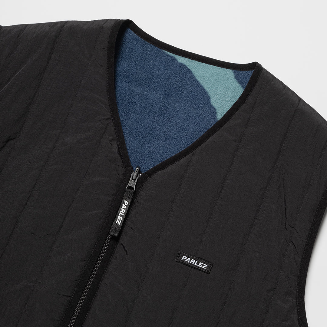 Rotate Reversible Fleece Gilet Black - Image 5