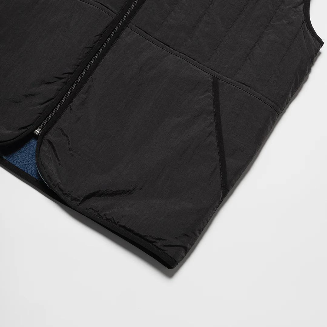 Rotate Reversible Fleece Gilet Black - Image 6