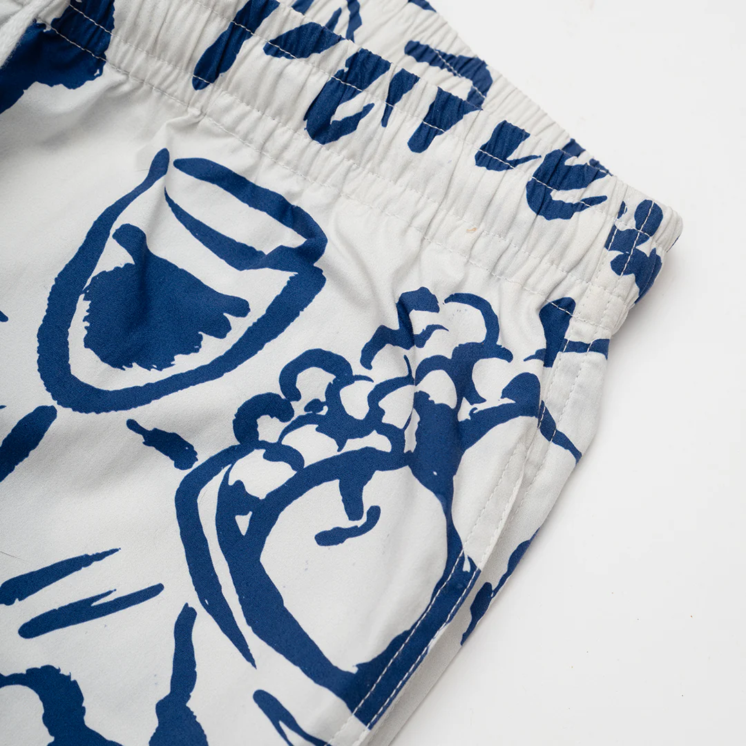 Tidal Shorts White/Cobalt - Image 5
