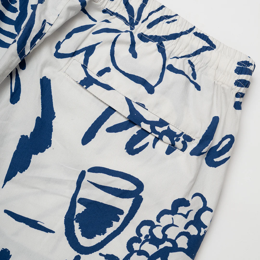 Tidal Shorts White/Cobalt - Image 6